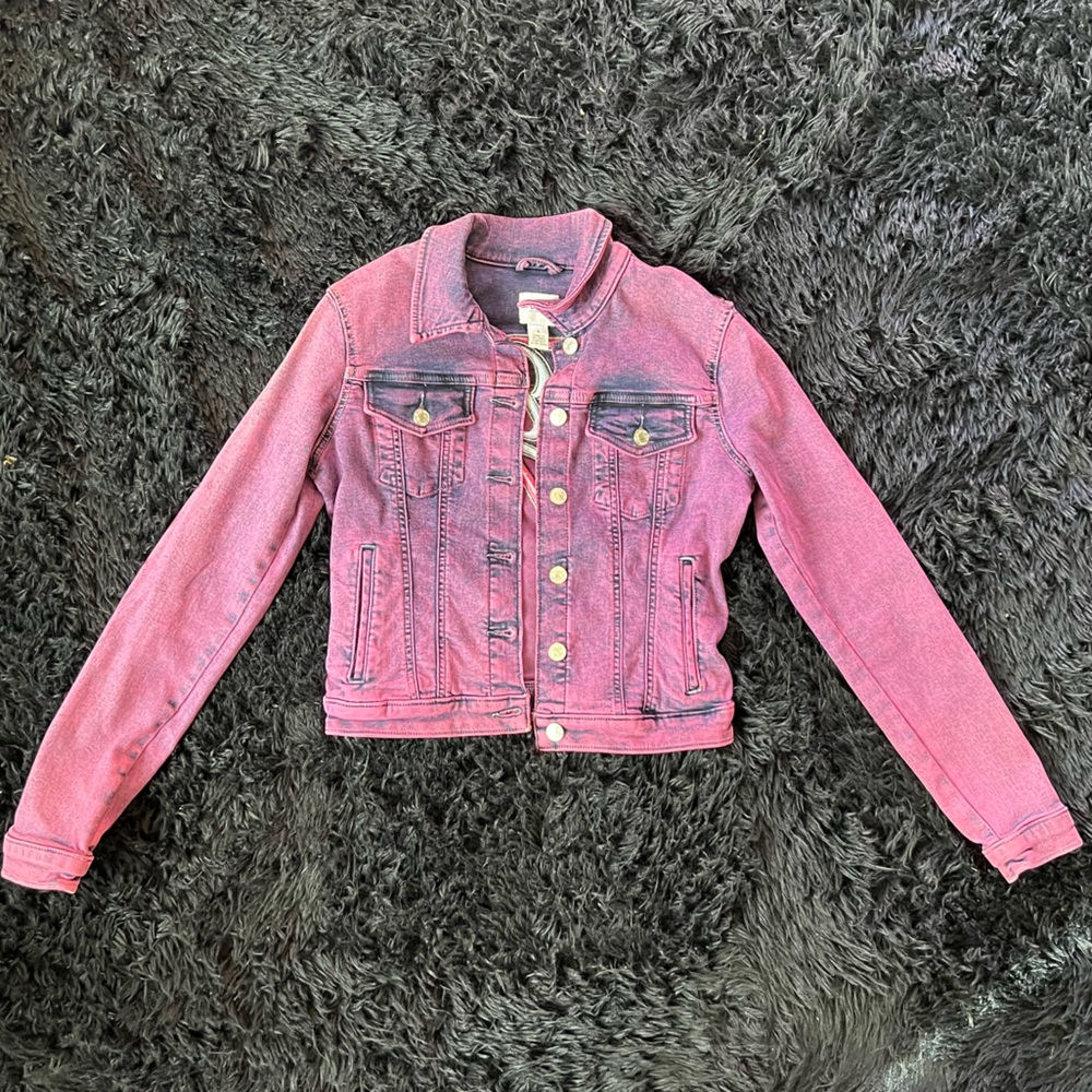 GUESS pink jean jacket